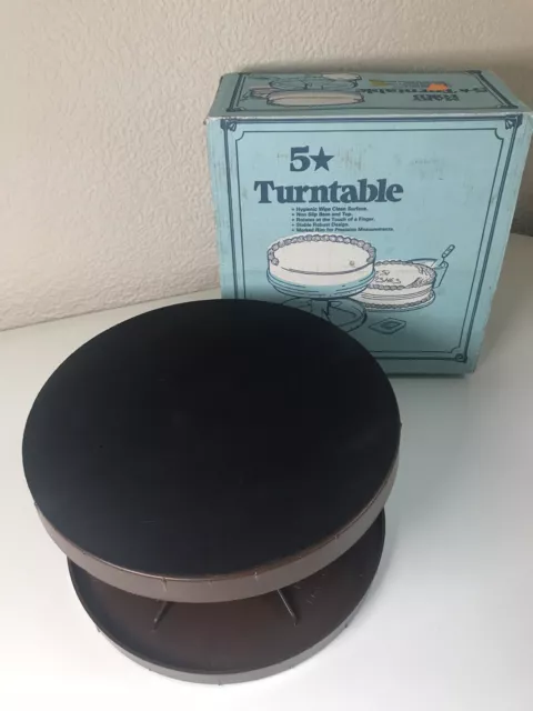 Mary Ford Cake Decorating Rotating Turntable  with box and instructions VINTAGE