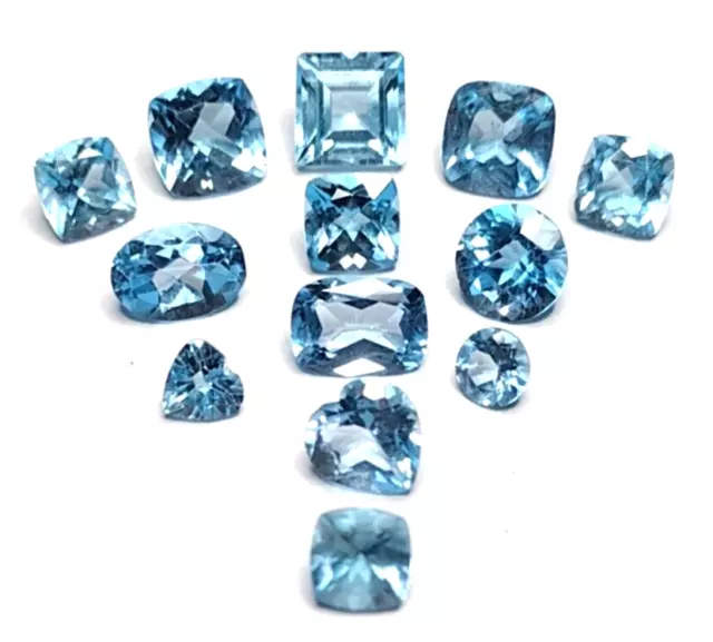 10.6ct Natural Mixed Cut Loose Topaz Gemstones