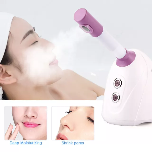 Portable Skin Steamer Face Facial Spa Sprayer Ozone Sauna Unblock Care Pores