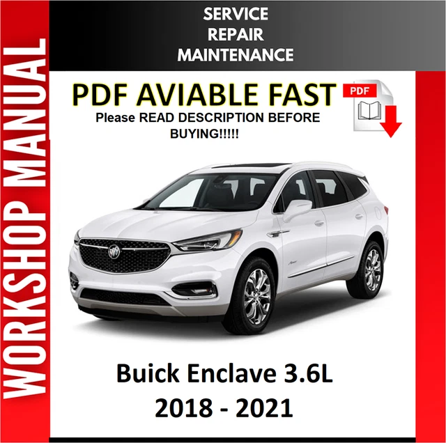 BUICK ENCLAVE 2018 2019 2020 2021 Service Repair Manual EUR 7