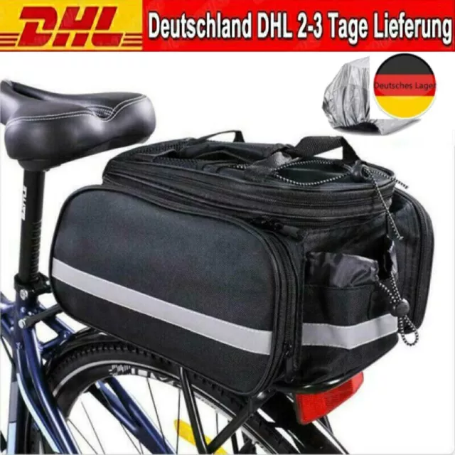 Fahrradtasche Multifunktional Gepäckträger Packtaschen Wasserdicht Satteltasche！