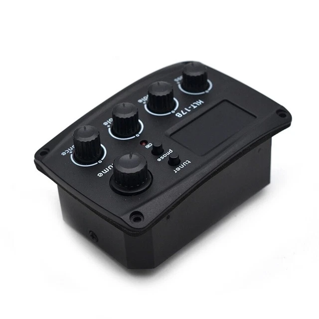 2Xith Digital Procedding Tuner 3 Band EQ Equalizer with Tuner Guitar Pickup M3X5 2