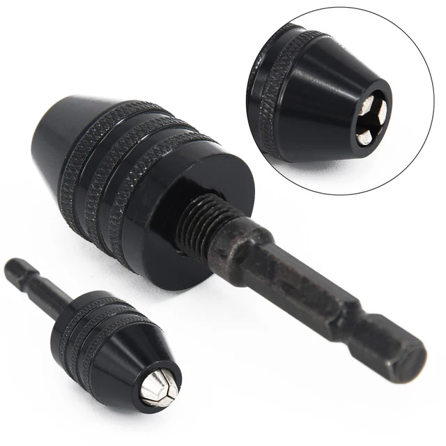 Keyless Drill Chuck Cacciavite Urto Driver Adattatore 0.6cm Esagono Gambo Clamp