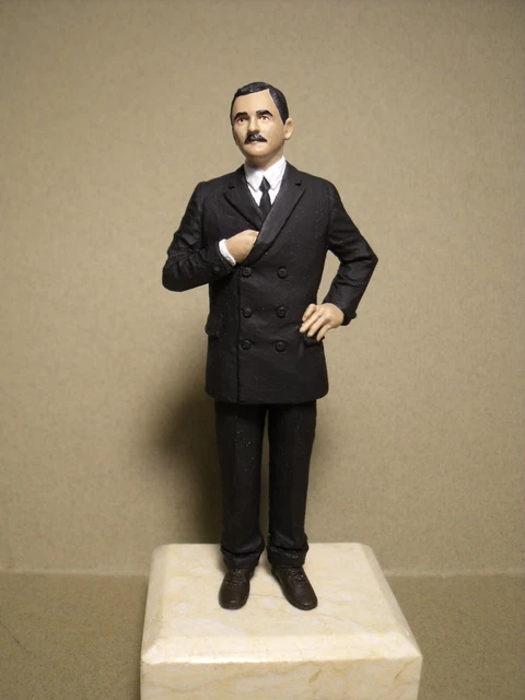 Figurine 1/18 Jean Paul Truck Driver – Camion Mercedes Magirus, Résine Non Peinte, Boîte Fermée