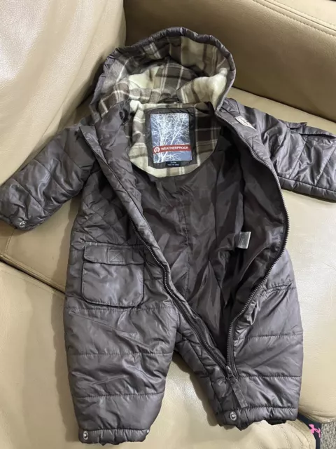 waterproof baby hooded snowsuit age 3-6 month All In One