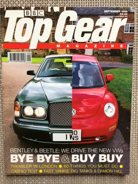 Topgear Magazine Issue 60 September 1998 - Bentley & Beetle
