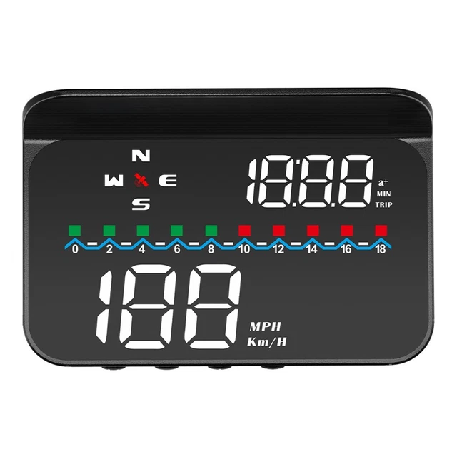 Voiture Hud Auto Temps Écran 1 Set Accessoires Numérique Compteur Neuf M19