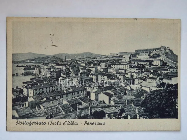 PORTOFERRAIO Isola d'Elba panorama Livorno vecchia cartolina