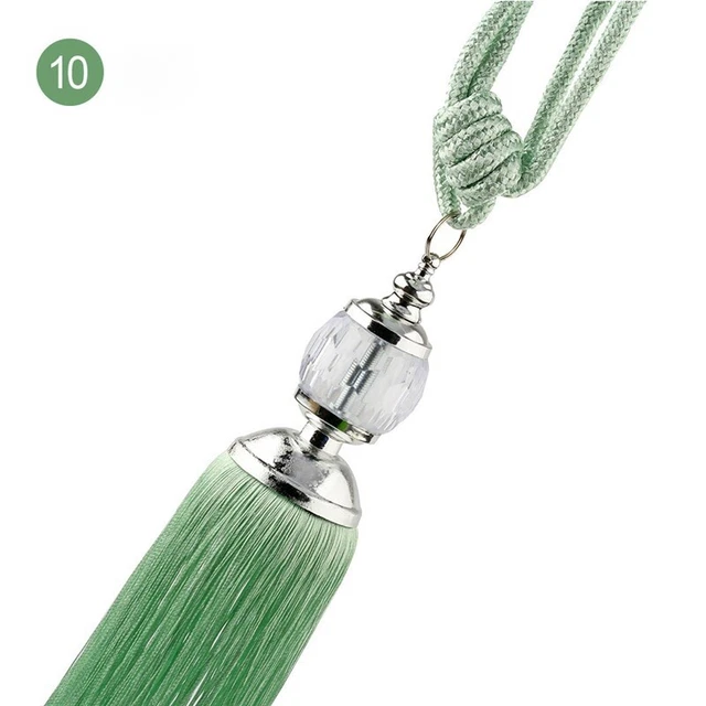 Rope Tassel Bedroom  Tie  Backs  Ball 2pcs Beaded Holdbacks  Tiebacks Decor 3