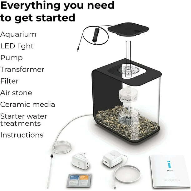 biOrb Flow 15 Aquarium with Standard Light, 4 Gallon, Black 3
