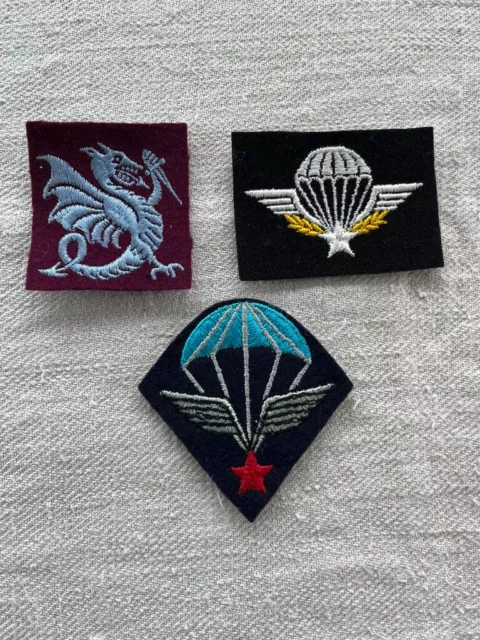 insignes brevet parachutiste écussons para coloniaux Chimère commando de l'air