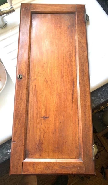 Vintage Hardwood longcase clock front door  -  Clockmakers Spares