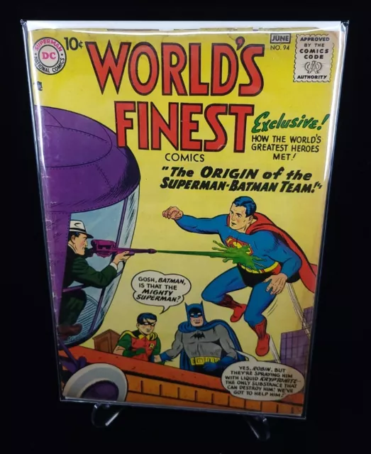 Worlds Finest #94 Comic Book 1958 G (2.0)