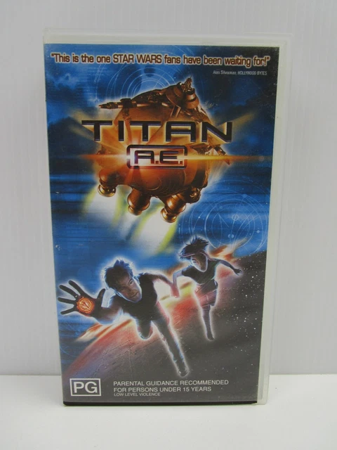 TITAN A.E. VHS Tape, Vintage Video, Children's Animation, Movie 2001 ...