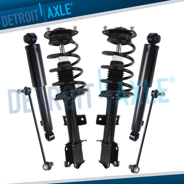 Front Struts Sway Bars Rear Shock Absorbers Kit for 2011 2012 2013 Kia Sorento