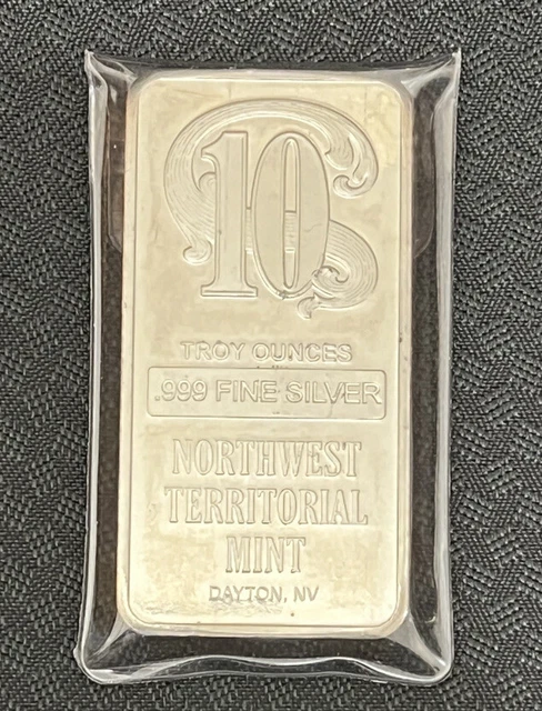 Northwest Territorial Mint 10 Oz .999 Silver Bar