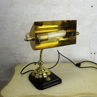 Vintage  Industrial Desk Bank Lamp Steampunk Adjustable Working Mid Century