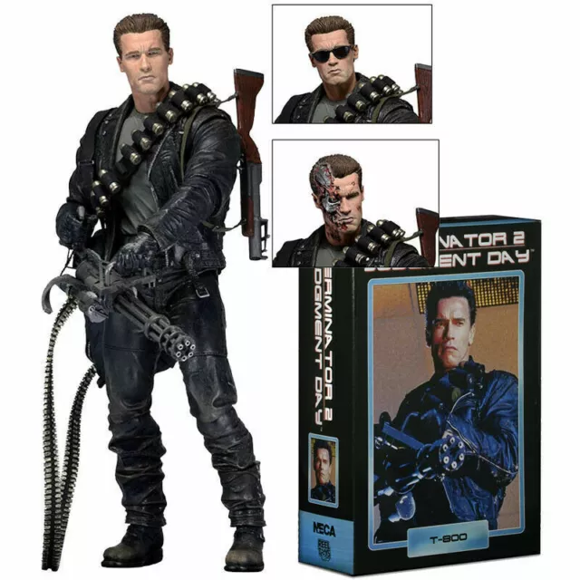 NECA Terminator 2 Judgment Day T-800 Ultimate Arnold 18CM Action Figur Modell