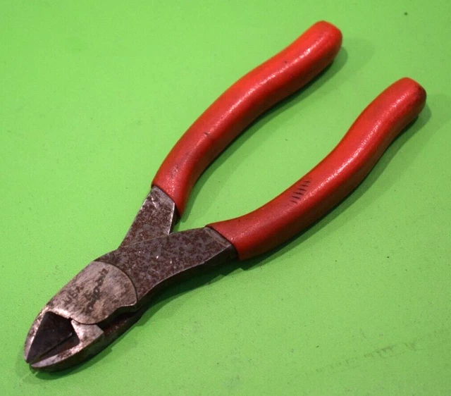 SNAP ON TOOLS 6" Long Vector Edge Side Wire Cutters Pliers Grips 16.62