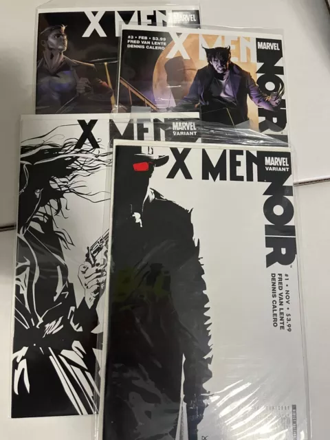 X-Men Noir 2009 Marvel Comics Complete Mini-Series 1-4 Variant