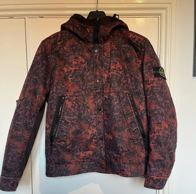 Stone island raso gommato camo jacket store