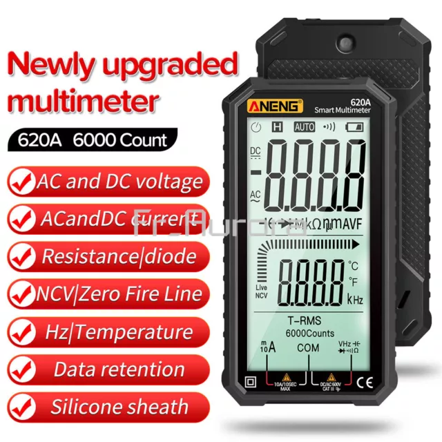 Digital Smart Multimeter Transistor Tester Auto Electrical Capacitance Meter