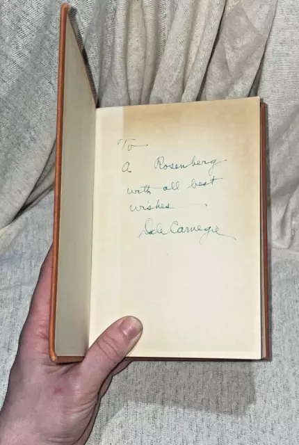 SIGNED How to Win Friends & Influence People DALE CARNEGIE RARE First 53rd Print