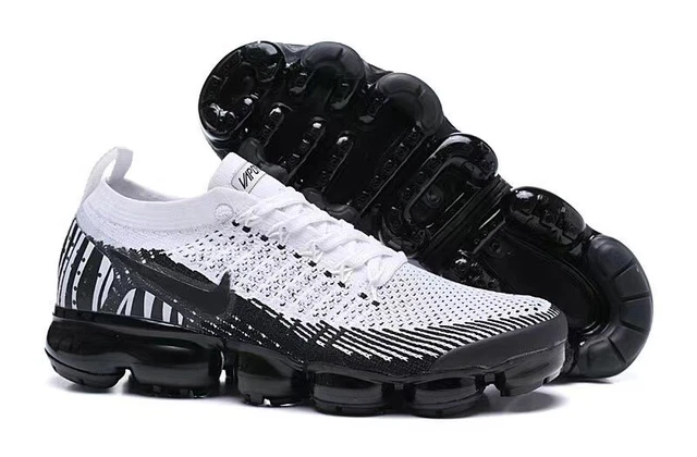 Nike Air VaporMax Flyknit 2 Black White（zebra） Men's Air Cushion Sneakers
