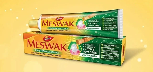 6 X Dabur Meswak Toothpaste -100G Complete Oral Care Anti-cavity 6 X Dabur Meswak Toothpaste -100G Complete Oral Care Anti-cavity