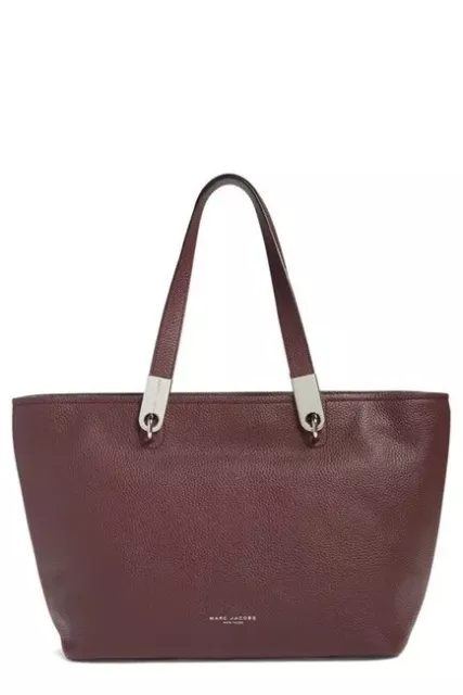 Marc Jacobs Pike Place East/West Purple/Plum Women’s Leather Tote Purse Bag