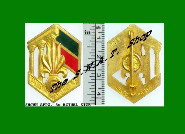 6th FOREIGN LEGION INFANTRY RGT FRANCE 1949-1955 GOLD VERSION R76 FRENCH