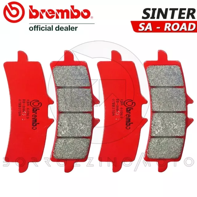 4 PASTIGLIE FRENO ANTERIORI BREMBO SINTER SA per SUZUKI GSX S ABS 1000 2016