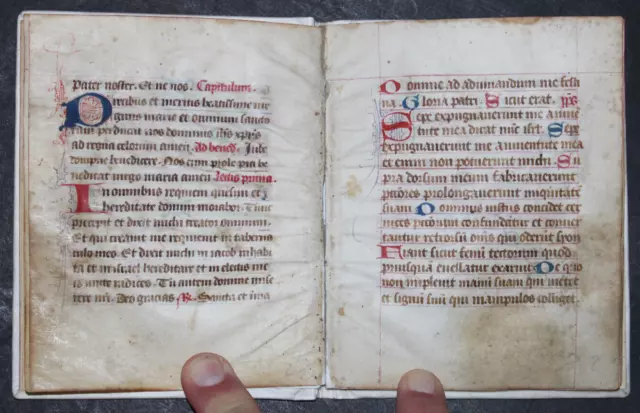 Mittelalterliche Pergament-Handschrift,Breviarium,Stundenbuch, Um 1450, Rar