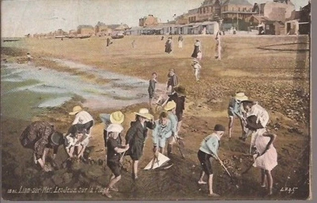 Cpa 14 Lion Sur Mer /Les Jeux Sur La Plage/  N°1841/Aqua Phot.l.v.1924.Tbe.$