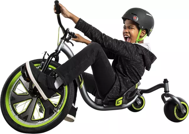 Huffy Green Machine Drift Trike Stunts Drifts and Spins Spaß Action voller Nervenkitzel