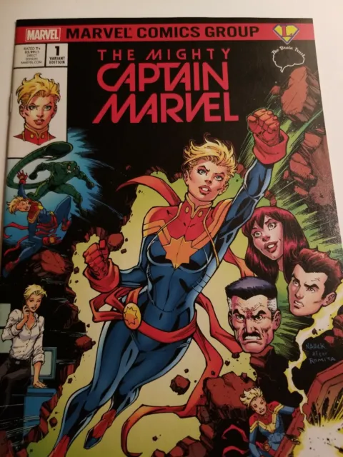 Mighty Captain Marvel #1 Variant cover Todd Nauck Homage Color Swipe Ms. 2016
