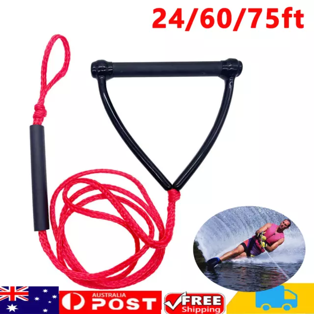 24/60/75ft Water Ski Rope Watersports Surfing Tow Line For Wakeboard Kneeboard