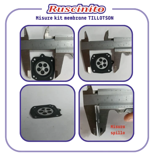 kit RIPARAZIONI MEMBRANE carburatore HU per Alpina Castor C A 40 41 45 – Motor ricambi
