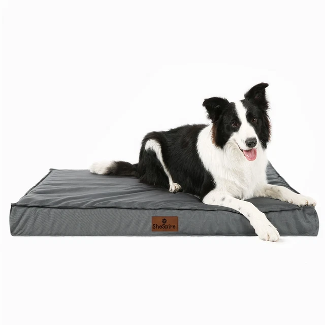 Gray Orthopedic Foam M L XL XXL Dog Bed Pet Mat w/Removable Oxford Cooling Cover
