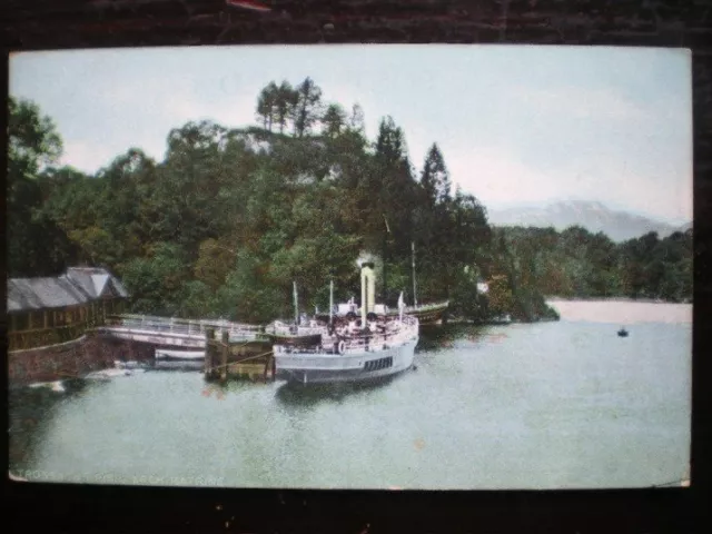 Postcard Stirlingshire Trossachs Pier - Loch Katrine