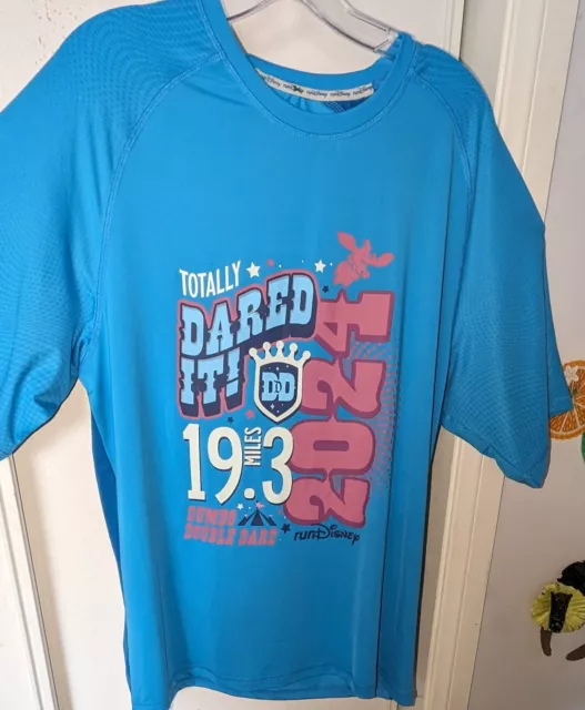 2024 Run Disney Disneyland Dumbo Totally Dared It Finisher Shirt M