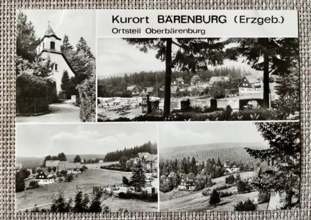 3 Ansichtskarten  Erzgebirge Bärenburg DDR