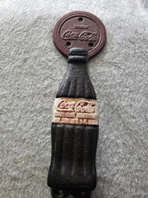 Vintage Coca Cola Cast Iron Door Handle Large