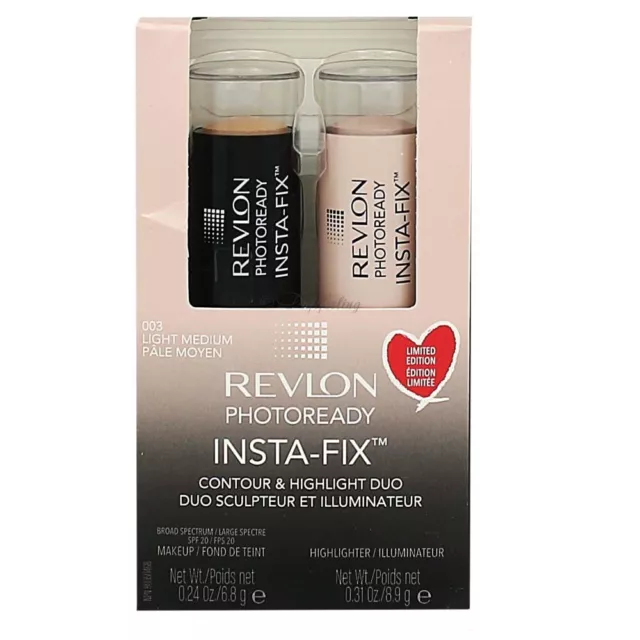 Revlon Photoready Insta-fix Duo Set 003 Light Medium 2