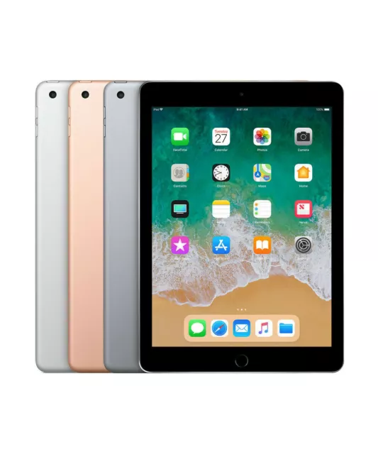 Apple iPad 6th gen 2018/2019 9.7" 32GB 128GB Wi-Fi or Wi-Fi + 4G EXCELLENT