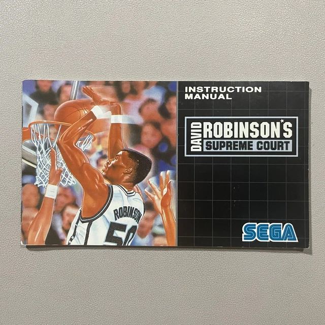🕹️ David Robinson's Supreme Court (SEGA Megadrive PAL Manual only)