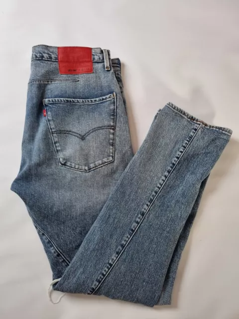 Levi Lot 502 LEJ Engineered Twist Jeans W32 L32 Stonewash Button Fly Ripped