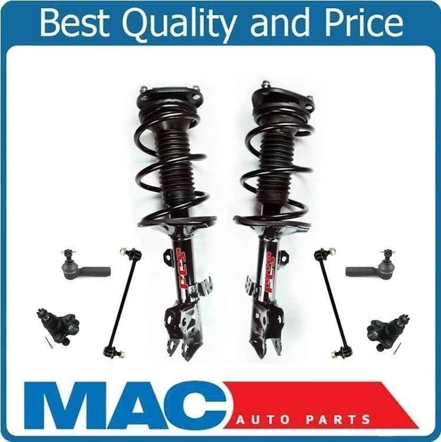 FRONT STRUTS TIE Rods Ball Joints for Toyota Matrix 2.4L S All Wheel