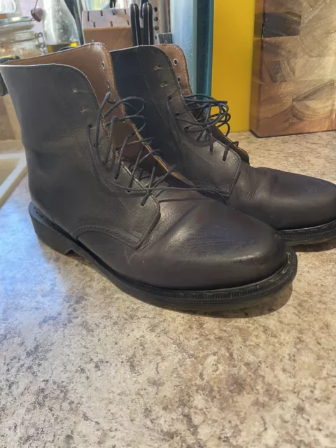 DR MARTENS INDUSTRIAL Steel Toe Thorpe Boots Mens UK 8 Black