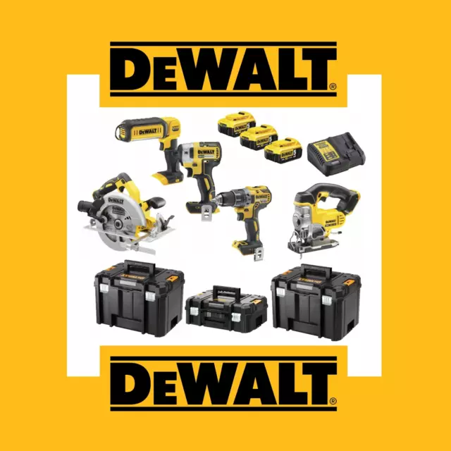 DEWALT DCK523P3T 5 Piece 18V XR Cordless Power Tool Kit Set w 3x